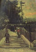 Sloping Path in Montmartre (nn004) Vincent Van Gogh